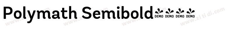 Polymath Semibold字体转换